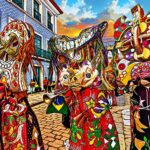 Arte digital EduNewton – Cazumbá do Bumba Meu Boi no Centro Histórico