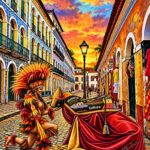 Arte digital EduNewton – índia do Bumba Meu Boi na Rua Portugal