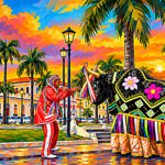 Arte digital EduNewton – Bumba Meu Boi na Praça Gonçalves Dias