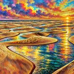 Arte digital EduNewton – Lençóis Maranhenses em Barreirinhas