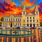 Arte digital EduNewton – Igreja da Sé, São Luís